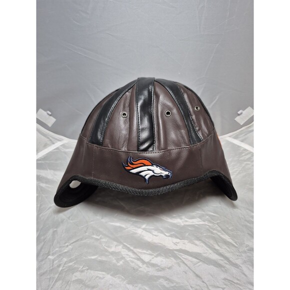 Denver Broncos Soft Helmet Hat NFL Football Reebok Rare Brown - Picture 1 of 8